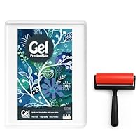 INNOVAYOU 5 * 7 Zoll Gel-Druckplatte, wasserdichte und waschbare Gelplatten zum Drucken mit Presse Gummi, geeignet für die Herstellung von Karten, Kunst und Handwerk, Tagebuch, Heimdekoration