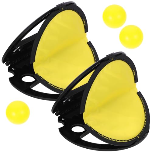 MUSISALY 2Pcs Outdoor Fitness Rackets Balls for Toss Hand Clip Table Tennis Activity for Picnics Parties