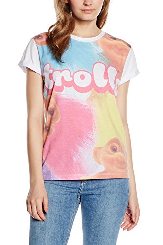 Maniche arrotolate Trolls: Big Print Sublimation (T-Shirt Donna Tg. M)