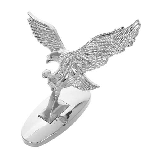 TOPPERFUN Metal Eagle Hood Ornament Motorcycle Decoration Durable Badge Decal for Automotive Styling Effortless Installation Unique Aesthetic Upgrade for Cars and Bikes