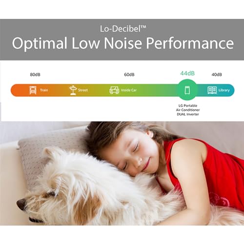 image for LG Dual Inverter Portable Air Conditioner Unit for Medium Rooms, Bedro