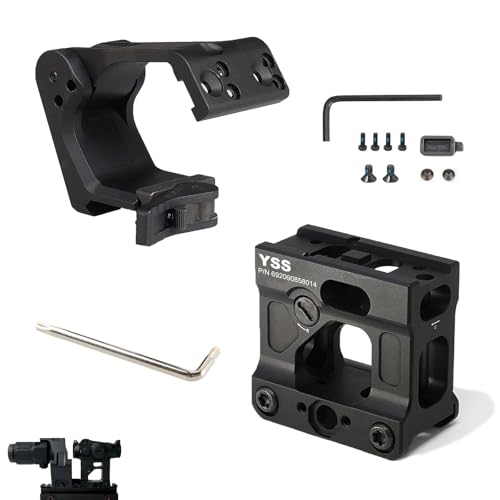 YSS FTC Magnifier Mount Fit for G33 G43 G45 3X Mirco6X Etc with Red Dot Riser Mount Suitable T1 T2 Red Dot Reflex Sight Combo Kits 2.26” Optical Centerline Height Black