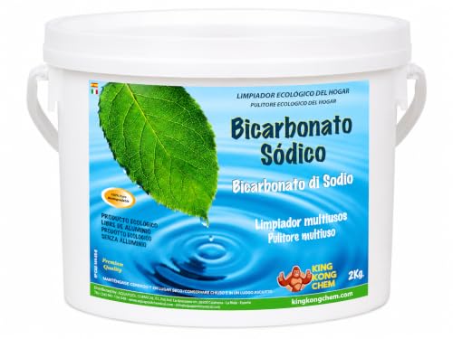 BICARBONATO DE SODIO 2 KG - Limpiador Ecológico Hogar. Incluye cucharilla dosificadora