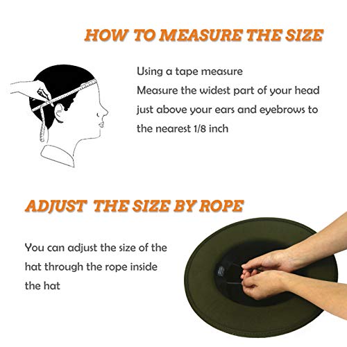 Image of Lisianthus Men & Women Vintage Wide Brim Fedora Hat | Classic Belt Buckle Decor, Adjustable Drawstring, Inner Breathable Sweatband, Timeless Style, Ideal for Travel & Daily