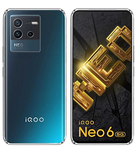 Image of Dashmesh Shopping Back Case Cover for iQOO Neo 6 5G (Transparent | Crystal Clear | Soft Flexible)