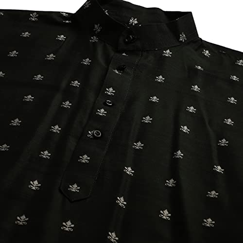 Image of SOJANYA (Since 1958 Men's Pure Cotton Sequined Embroidred Kurta - Perfect for Festivals & Functions