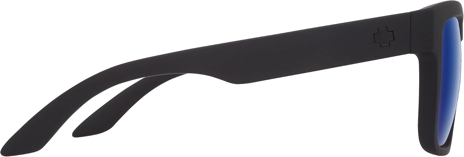 Spy Optic Discord, Square Sunglasses, Color and Contrast Enhancing Lenses, Matte Black - HD Plus Bronze with Blue Spectra Mirror Polarize Lenses - Image 4