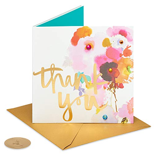 Papyrus Mother's Day, Thank You Card (Watercolor Flower)