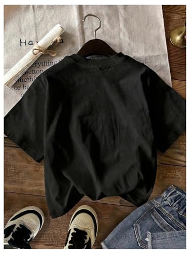 Image of SOLY HUX Girl's Number Graphic Tees Short Sleeve Crew Neck T Shirt Y2k Summer Tops