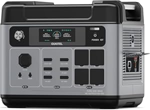 OUKITEL 3200W (6400W Peak) Tragbare Powerstation P2001E Pro, 2048Wh Solargenerator, LiFePO4 Akku, 1 Std Schnellladung, USV & App, Portable Power Station für Camping, Wohnmobile, Notstrom