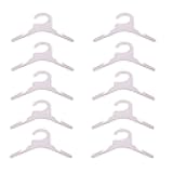 generic 10 Pcs Dog Clothes Hanger, Plastic Small Hanger Puppy Cat Clothing Rack Hanger Space Saving for Multi-Sizes Pet Clothes(S,White), AM15SD08ZCIUS*10