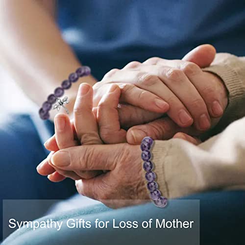 Haoze Sympathy Gift for Loss of Mom, Remembrance Bracelet Sympathy Memorial Gifts for Loss of Mom Mother Father Pet Grief Jewelry Bereavement Condolence Gifts3