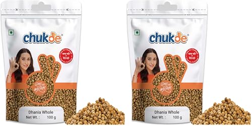 Image of Chukde - Dhania Sabut | Coriander Seeds | Whole Spices | Aromatic Indian Spice for Authentic Flavors | Ideal for Cooking, Seasoning & Masala Blends - 100 Gram (Pack of 8)