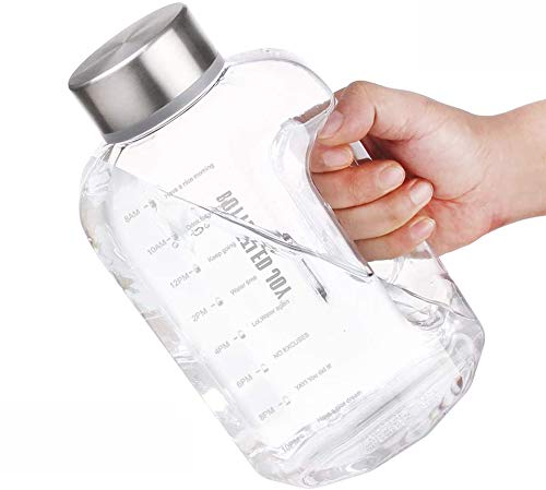 BOTTLED JOY Half Gallon Water Bottle Leakproof Durable 74oz Large Water Bottle BPA-Free