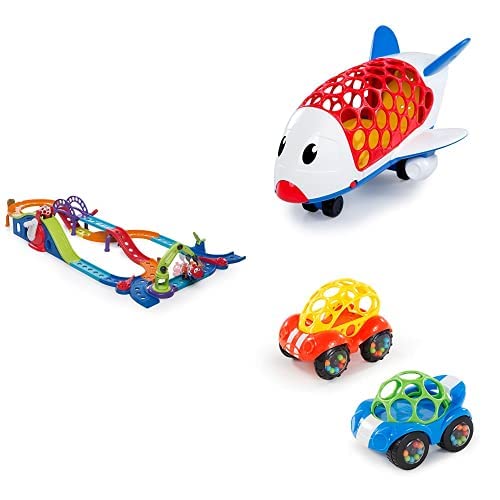 Go Grippers™ Grip, Launch & Roll Train+Go Grippers™ Cargo Jet+Rattle & Roll™ Toy
