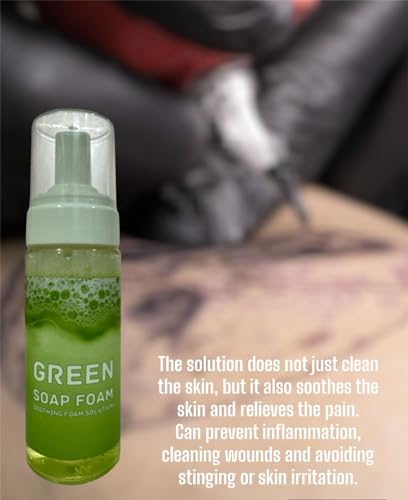 Green Tattoo Healing And Cleaning Foaming Soap (60 Ml) (2 Pieces) - Image 5