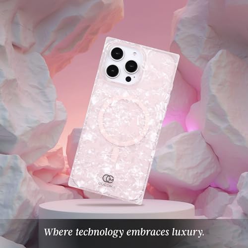 Image of COCOMII Rectangle for iPhone 16 Pro Case, Pink Opal