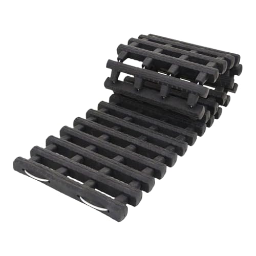 Alfombrilla de tracción para camioneta, construcción de acero resistente, 80 x 22 cm, diseño fuerte con soporte de peso de 3,5 toneladas, recuperación de vehículos, aventura de viaje al aire libre