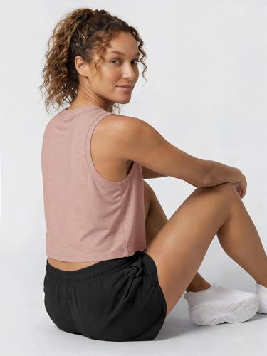 Image of ODODOS Women's Performance Tank Ultra Soft odSTRATUM Tech Sleeveless Tee Shirts High Crew Neck Pullover Top