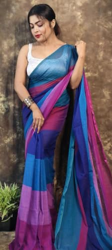 Image of Pure Cotton Saree | Soft & Lightweight | Handloom Woven Elegance for Festive & Casual Wear