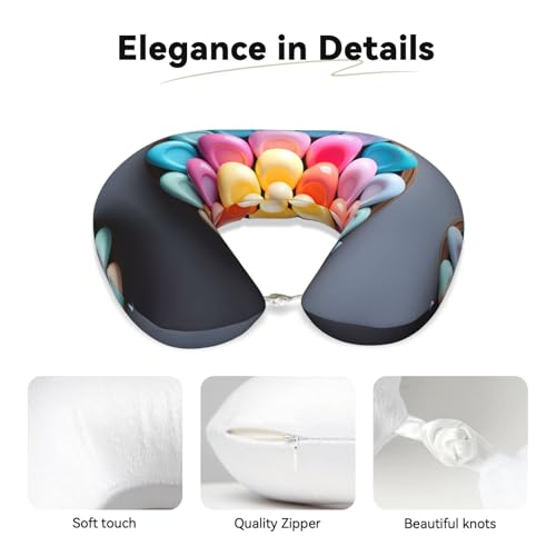 Almohada de viaje de espuma viscoelástica U miniatura 3