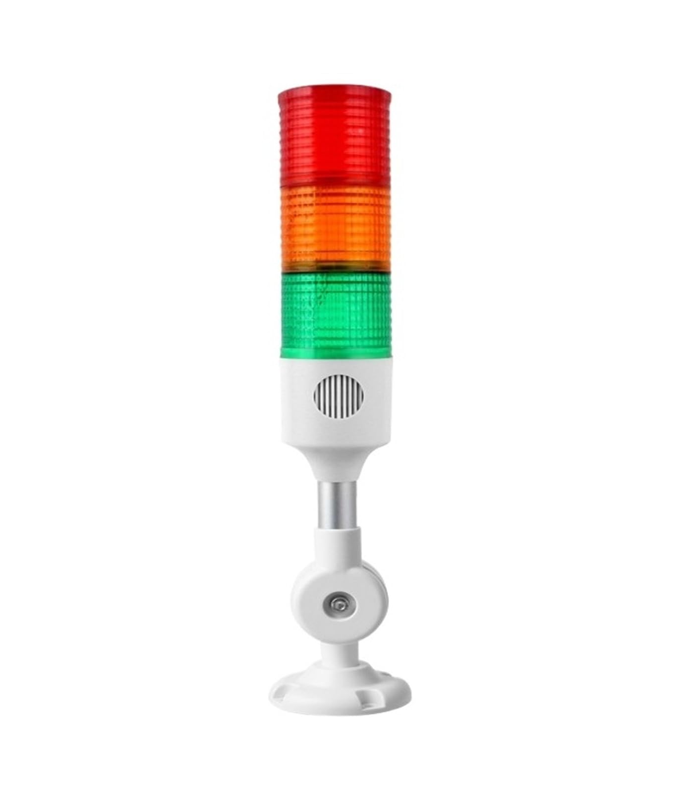 24V Industrial Signal Tower Safety Stack Alarm Light Led Multilayer Different Base Buzzer Caution Warning Lamp(Red Straight)