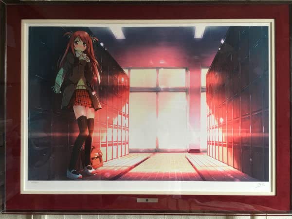 カントク 版画 柊　ミクスドメディア オーダー額装 作品番号29/45　保証書付 Amazon.co.jp: アールビバン カントク 版画 柊 ミクスドメディア