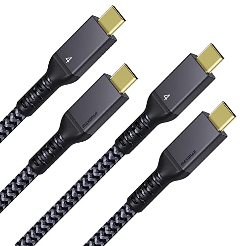 FJE Thunderbolt 4 Cable 6FT 40Gbps 240W Charging, 8K Display Support, Compatible with Thunderbolt 4 Monitors and Docking Stations