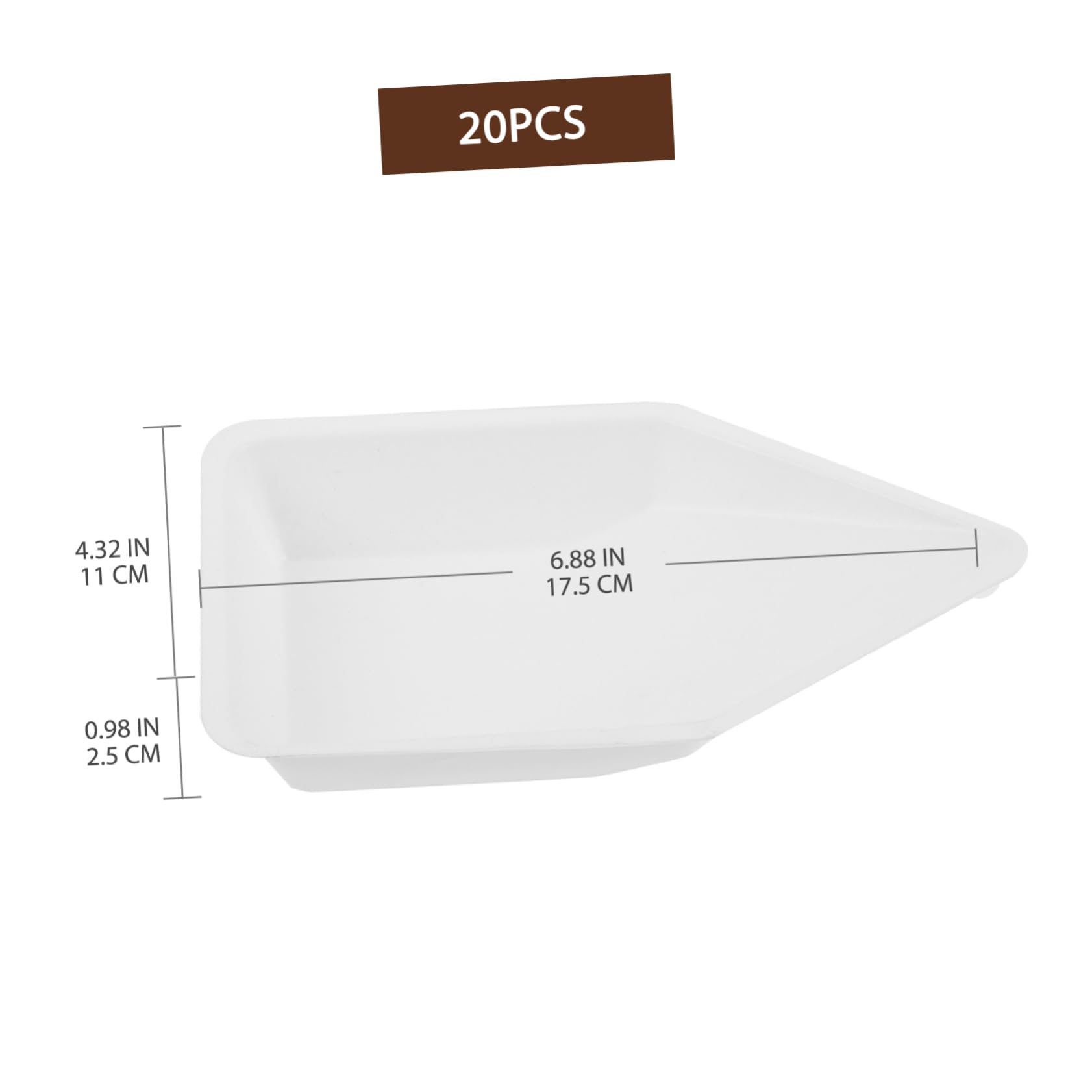 iplusmile 100piezas Bandejas De Pesaje De Plástico Antiestáticas Para Laboratorio Diseño Flexible y Fácil Vertido Para Balanzas y Análisis De Humedad