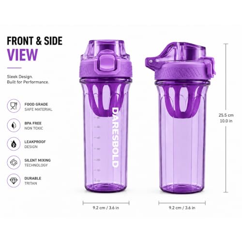 Image of Workout & Fitness Shaker Bottle (750ml) - Heavy-Duty Protein Shaker for Sports & Running. Leak-Proof, BPA-Free with Blender. Ideal for Gym, Pre-Workout, and Supplements.