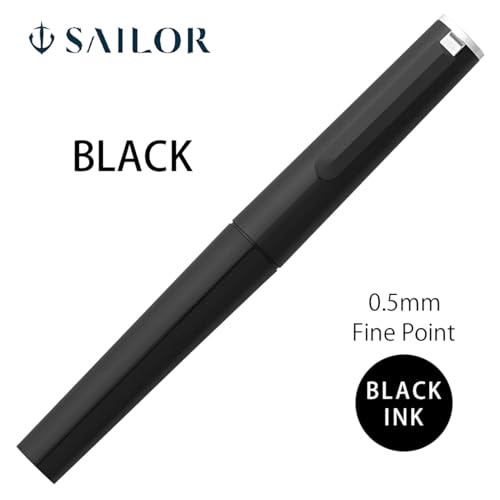 Bolígrafo de gel Sailor TUZU 0.5mm punta fina negro miniatura 2