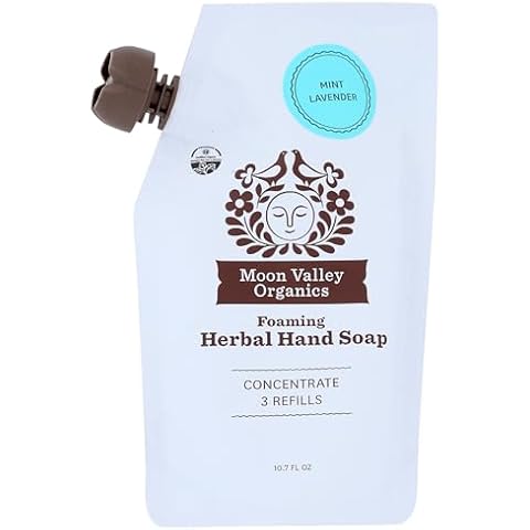 MOON VALLEY ORGANICS Mint Lavender Foaming Hand Soap Refill, 10.7 FZ Cover