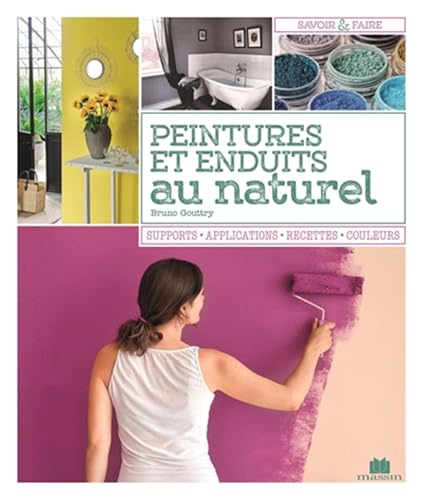 livre Peintures et enduits au naturel: supports applications recettes couleurs