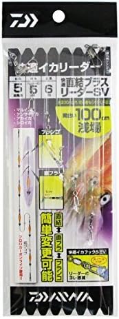Daiwa Shock Leader, Comfortable Direct Connection Plus L SV for 5 Angles, Fluorocarbon Gap 100, Shallow Area, No. 5, Clear