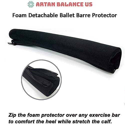 Artan Balance Ballet Barre Foam Detachable Protector Slider Pad Cushion With Zipper For Home Or Studio Comfort And Protection For Stretch, Pilates, Dance Class Or Active Workouts #TOP1