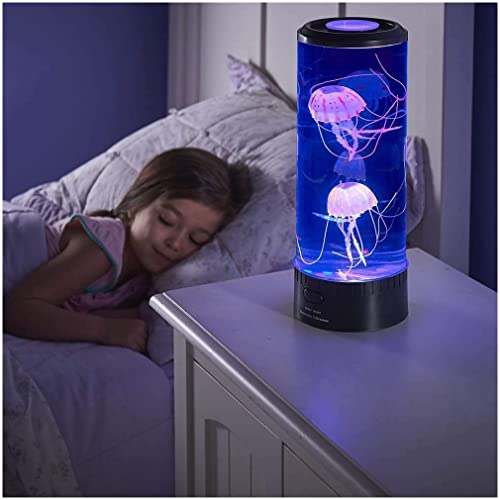 Lámpara de lava de medusas con motor silencioso y efectos de luz acuática