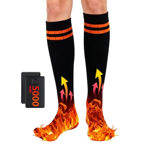 Chaussettes chauffantes 5000 mAh femme : contrôle par application mobile
