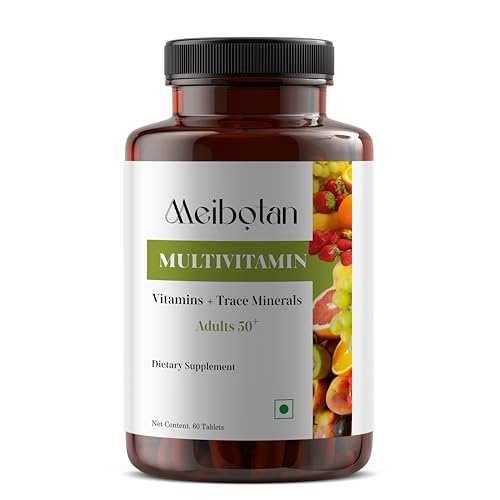 Image of Best Multivitamin for Men and Women, 60 Multivitamin Tablets, with Zinc, Vitamin C, Vitamin D3, Multiminerals and Ginseng Extract, Enhances Energy, Stamina & Immunity for Age 50+