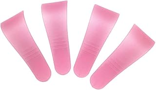 12Pcs Hair Wax Clean Spatulas Sticks Plastic Makeup Scraper Applicator Beauty Tools for Creams Hair Waxing Removal (Random Color)