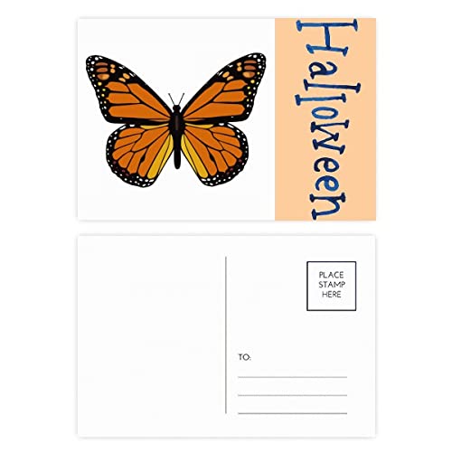 Cartes postales d'Halloween en forme de papillon pour décorer votre table