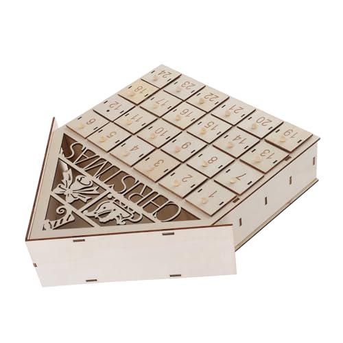 Calendrier de Noël bois LED décoration interactive - 2