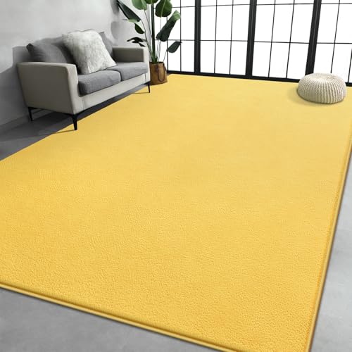 Large Area Rugs for Living Room Bedroom, 4x6 Feet Yellow