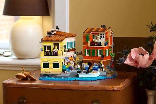 Image of LEGO 21359 Italian Riviera - Authentic Ligurian Seaside Village Model
