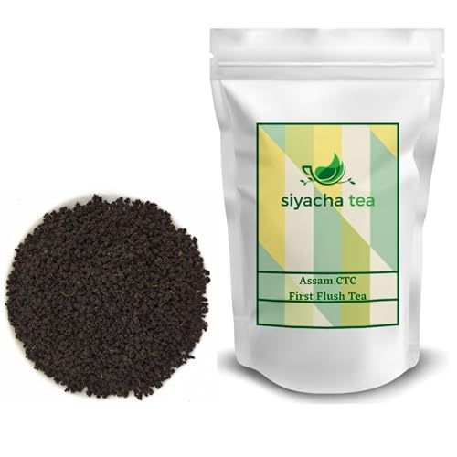 Image of Siyacha Tea Assam CTC Kadak Chaipatti , 1Kg Pouch , Fresh Black Loose Leaf , 100% Single Estate Blend , Premium Rich Taste & Aromatic Leaves , Indian Strong Milk Beverage , Crafted Specially For The Tea Lovers ,