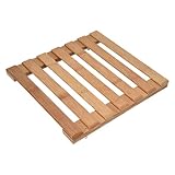 Base de plante, support de rouleau de fleur décoration de la maison bambou 30x30cm carré de mouvement plus facile pour l'intérieur