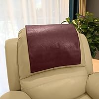 Housse De Protection Similicuir Pour Appuie-tête De Canapé/fauteuil - Noir, Antidérapante, Lavable - Protection Enfants/animaux