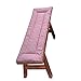 jHuanic Cojín de banco de algodón de 100/120 cm, cojín de banco de jardín de 2/3 plazas, grueso para comedor, silla larga para patio, columpio, cocina y hogar (G,80 x 40 x 2 cm)