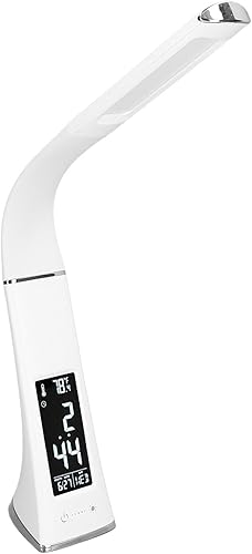 Lámpara de escritorio LED con luz de lectura ajustable y regulable, lámpara de estudio inalámbrica con control táctil para oficina en casa