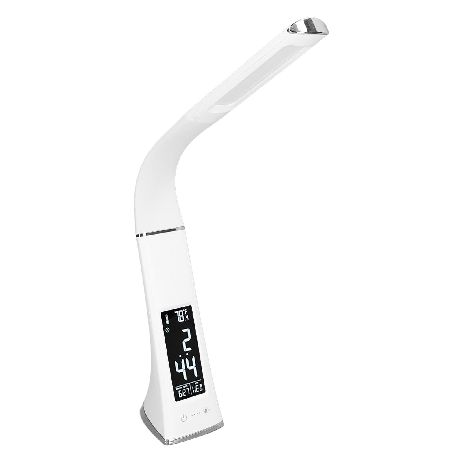LED Desk Lamp with Adjustable Gooseneck, Dimmable Reading Light, Touch Control Cordless Study Lamp for Home Office