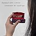 MIAO JIN 12PCS Lipstick Case with Mirror Bulk, Small Lipstick Holder for Purse, Storage Box Mini Floral Jewelry Cosmetic Case (Random Color)